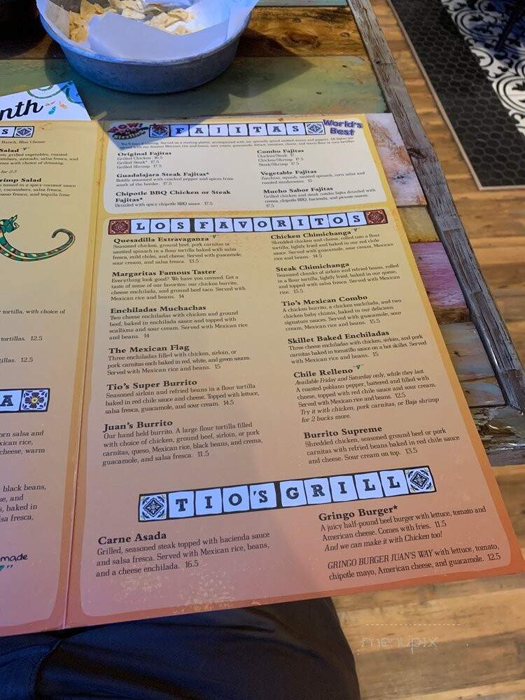 Margarita's Mexican Restaurant - Waltham, MA menu_pic