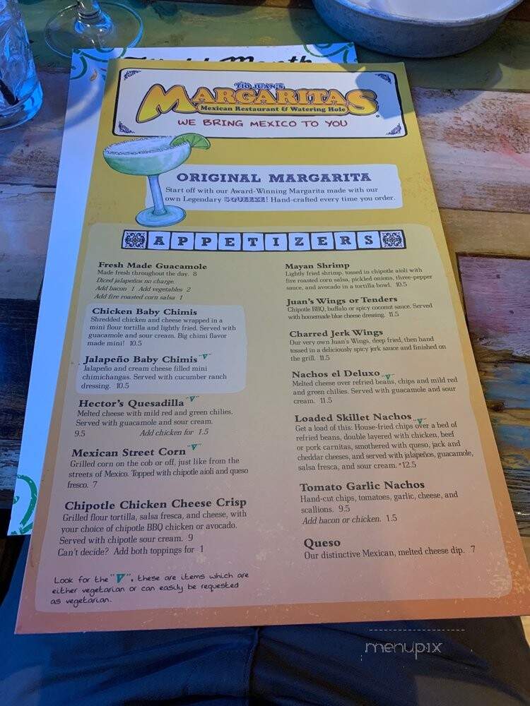 Margarita's Mexican Restaurant - Waltham, MA menu_pic