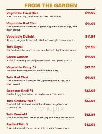 Maung Thai Restaurant - Hingham, MA menu_pic