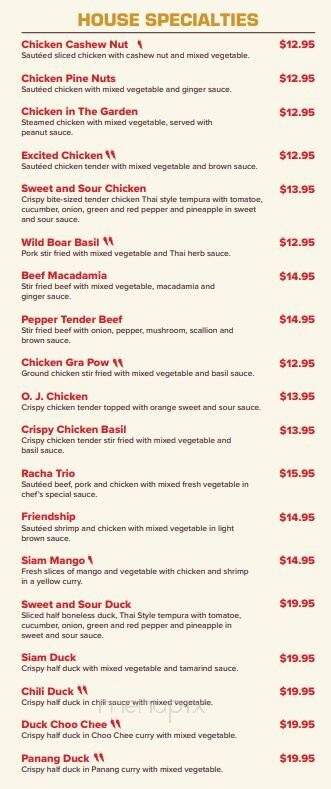 Maung Thai Restaurant - Hingham, MA menu_pic