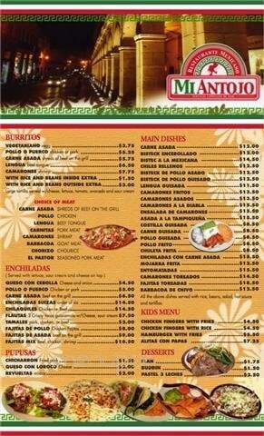 Mi Antojo Mexican Restaurant - New Bedford, MA menu_pic