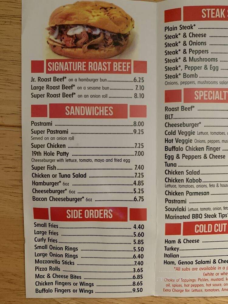 Mino's Roast Beef & Subs - Lynn, MA menu_pic