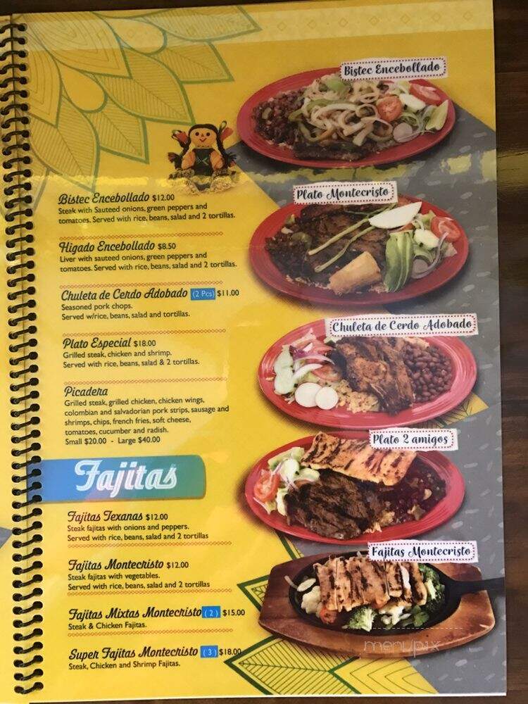 Restaurante Montecristo - Lynn, MA menu_pic