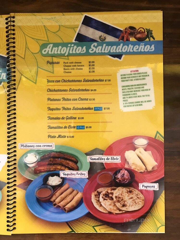 Restaurante Montecristo - Lynn, MA menu_pic