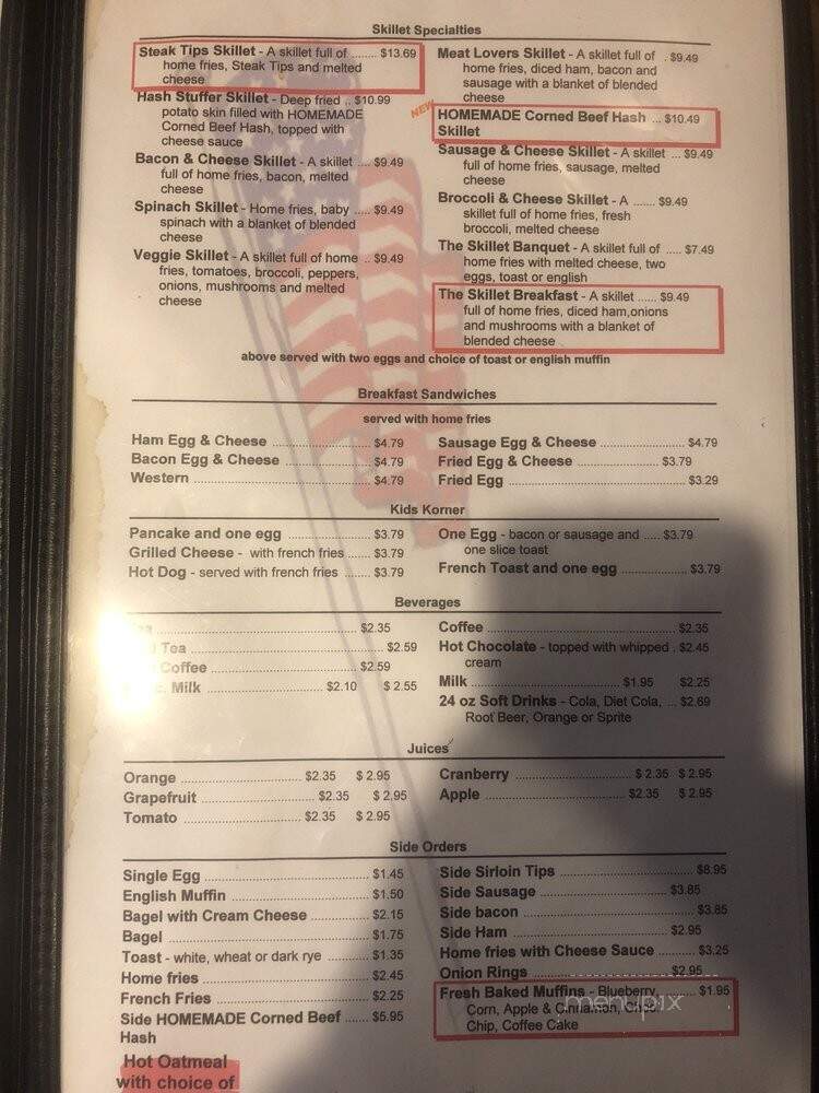 Mug N Muffin Restaurant - Norwood, MA menu_pic