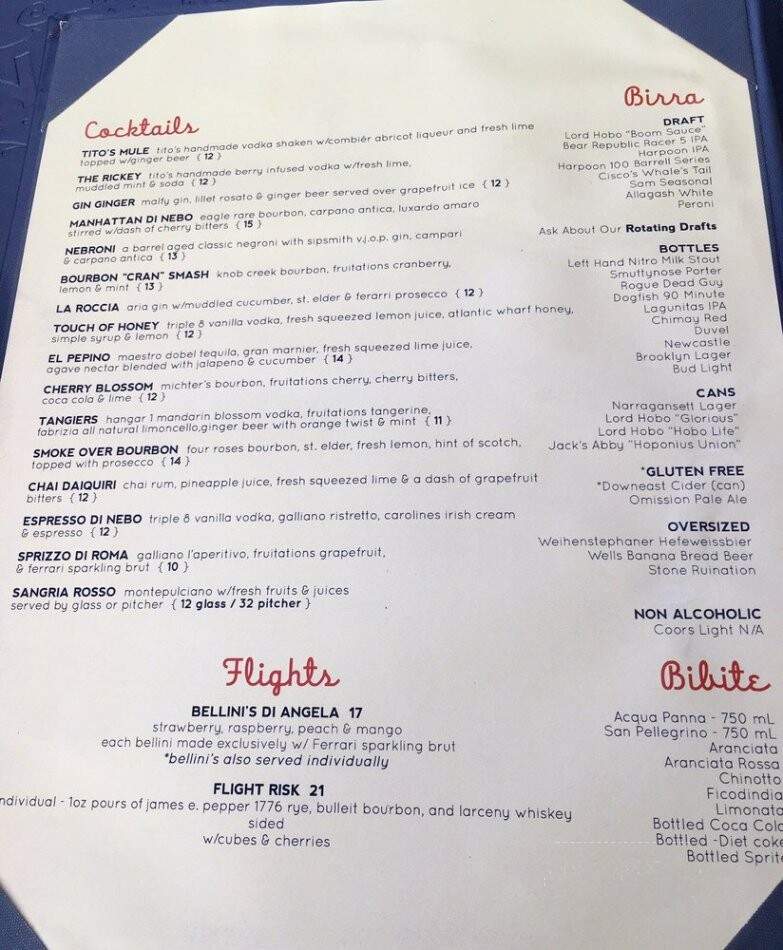 Nebo - Boston, MA menu_pic