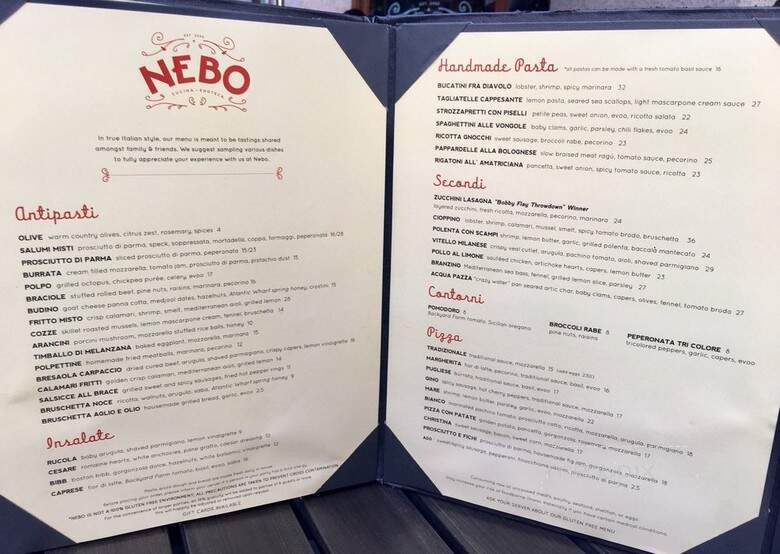 Nebo - Boston, MA menu_pic