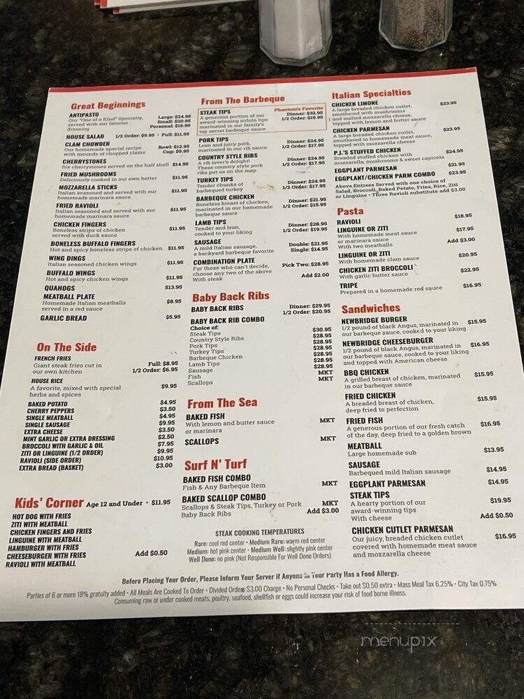 New Bridge Cafe - Chelsea, MA menu_pic