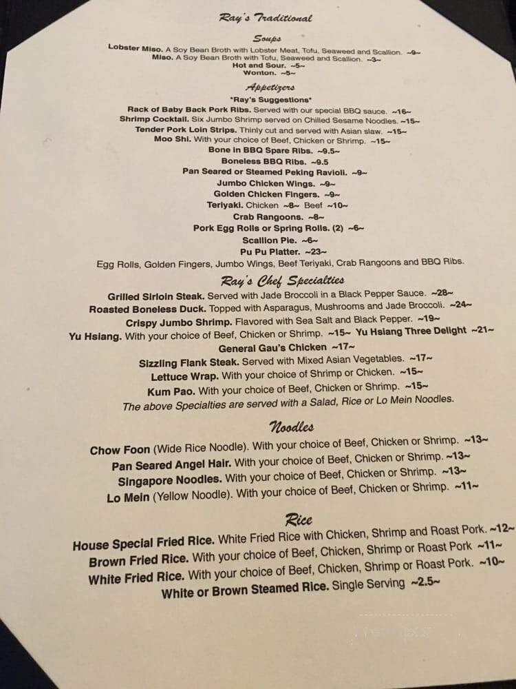 New Garden Restaurant - Needham, MA menu_pic