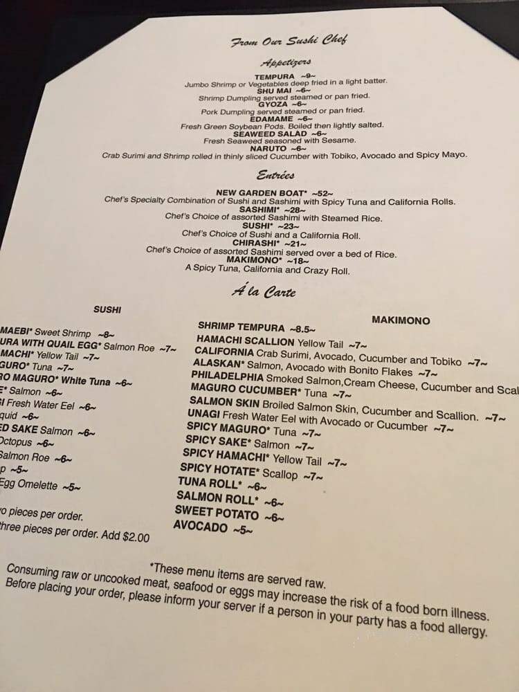New Garden Restaurant - Needham, MA menu_pic