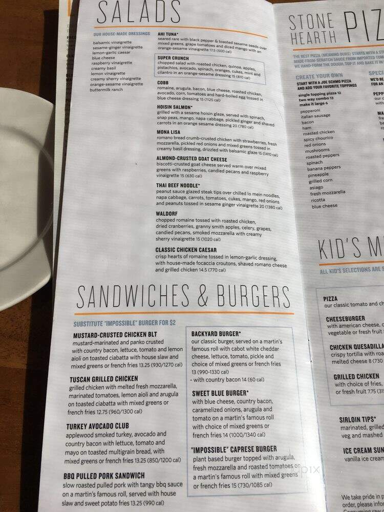Not Your Average Joe's - Methuen, MA menu_pic