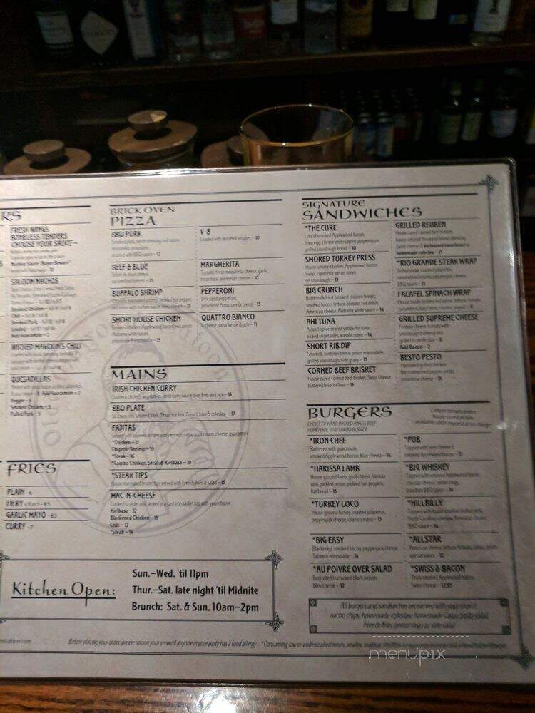 Olde Magoun's Saloon - Somerville, MA menu_pic