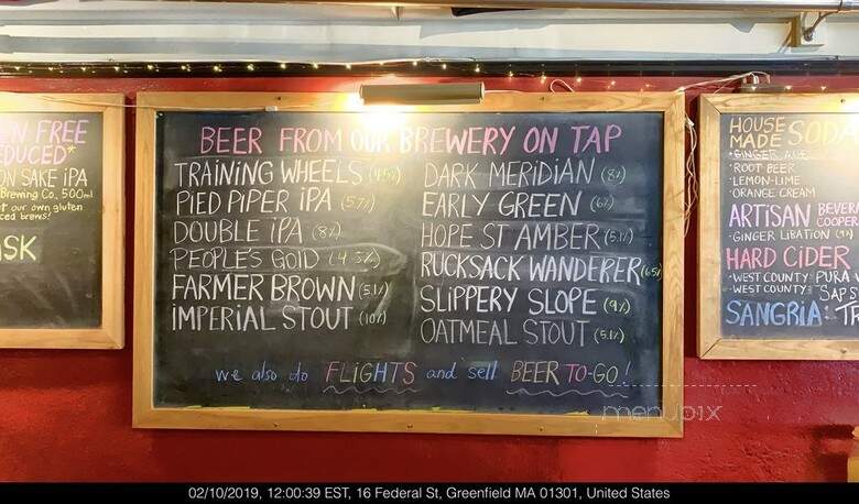 People's Pint Brewpub - Greenfield, MA