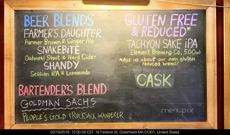 People's Pint Brewpub - Greenfield, MA menu_pic