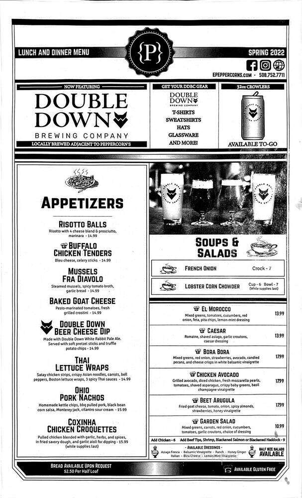 Peppercorns Grill & Bar - Worcester, MA