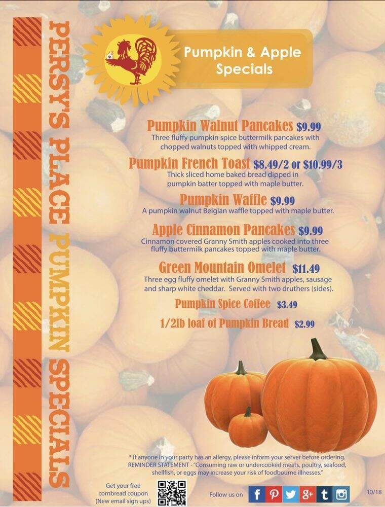 Persy's Place - Middleboro, MA menu_pic