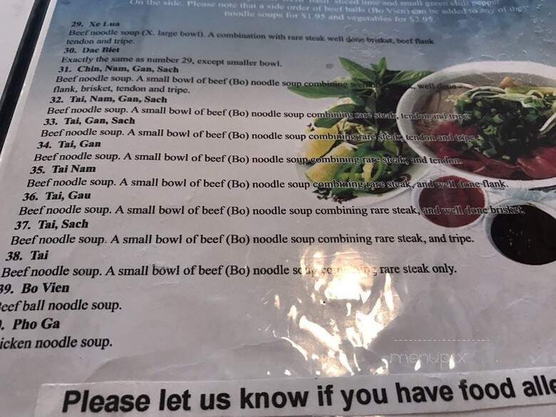 Pho Lucky - Lynn, MA menu_pic