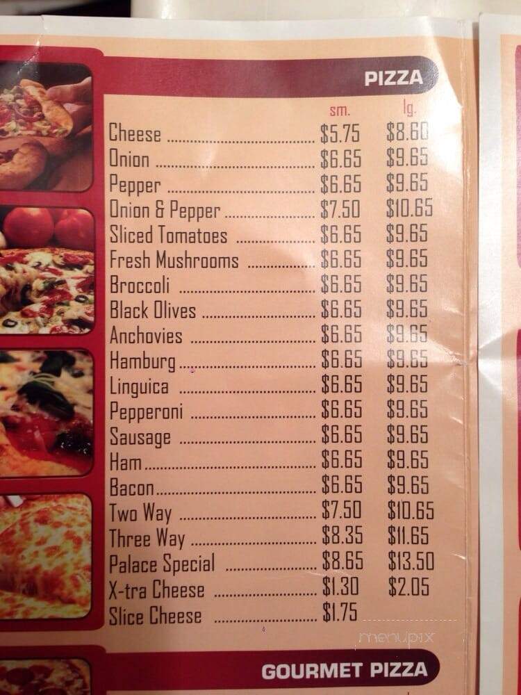 Pizza Palace - Brockton, MA menu_pic