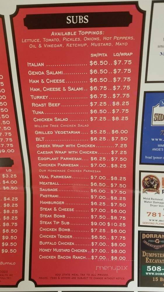 Pizza Time - Norton, MA menu_pic