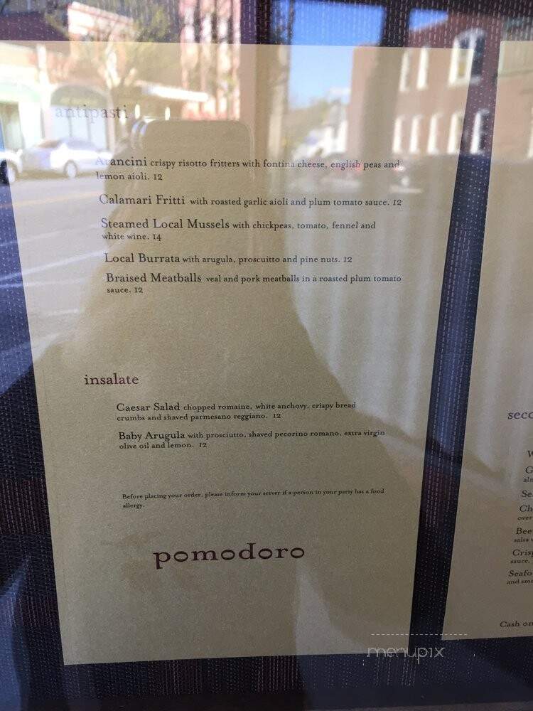 Pomodoro - Brookline, MA menu_pic
