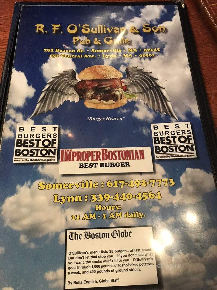 R F O'Sullivans - Somerville, MA