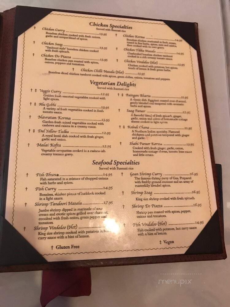 Rang Indian Restaurant - Stoneham, MA menu_pic