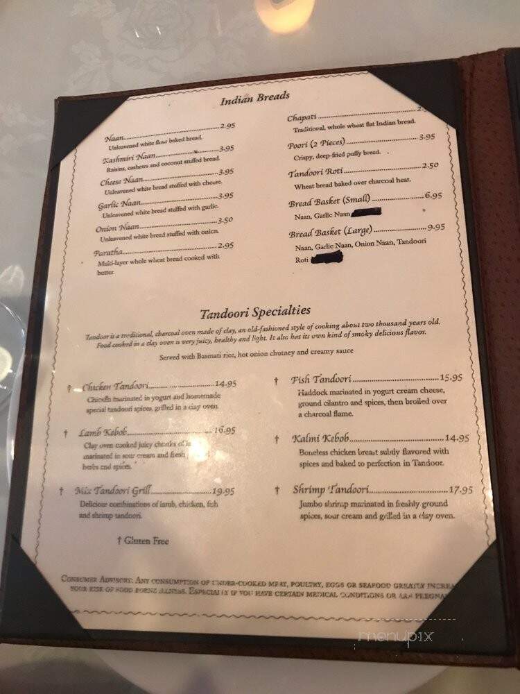 Rang Indian Restaurant - Stoneham, MA menu_pic