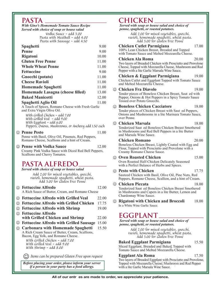 Rome Restaurant - Franklin, MA menu_pic