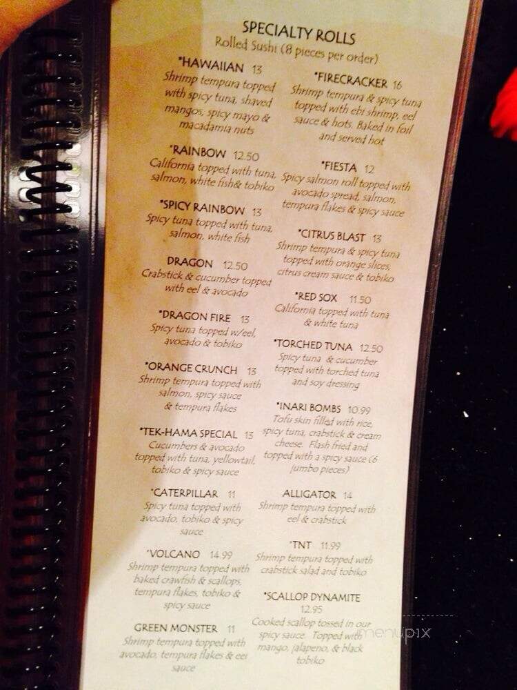 Sapporo Restaurant - Westborough, MA menu_pic
