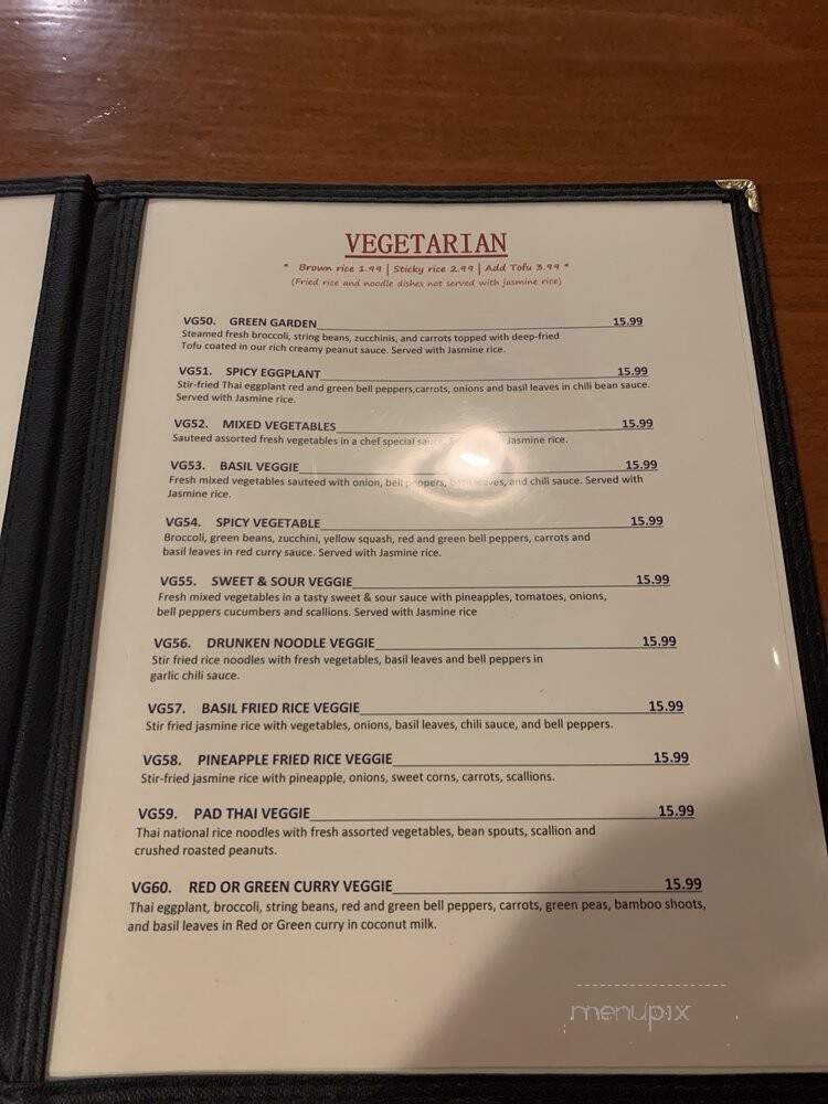 Siam Square - Great Barrington, MA menu_pic