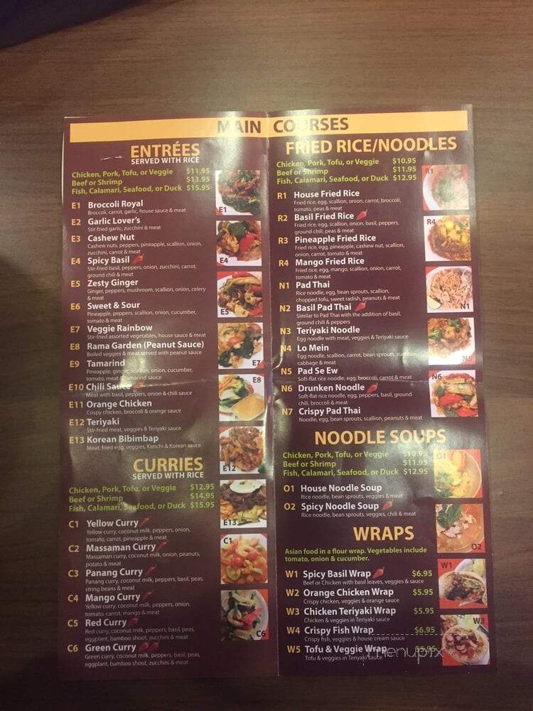 Thai Spice - West Roxbury, MA menu_pic
