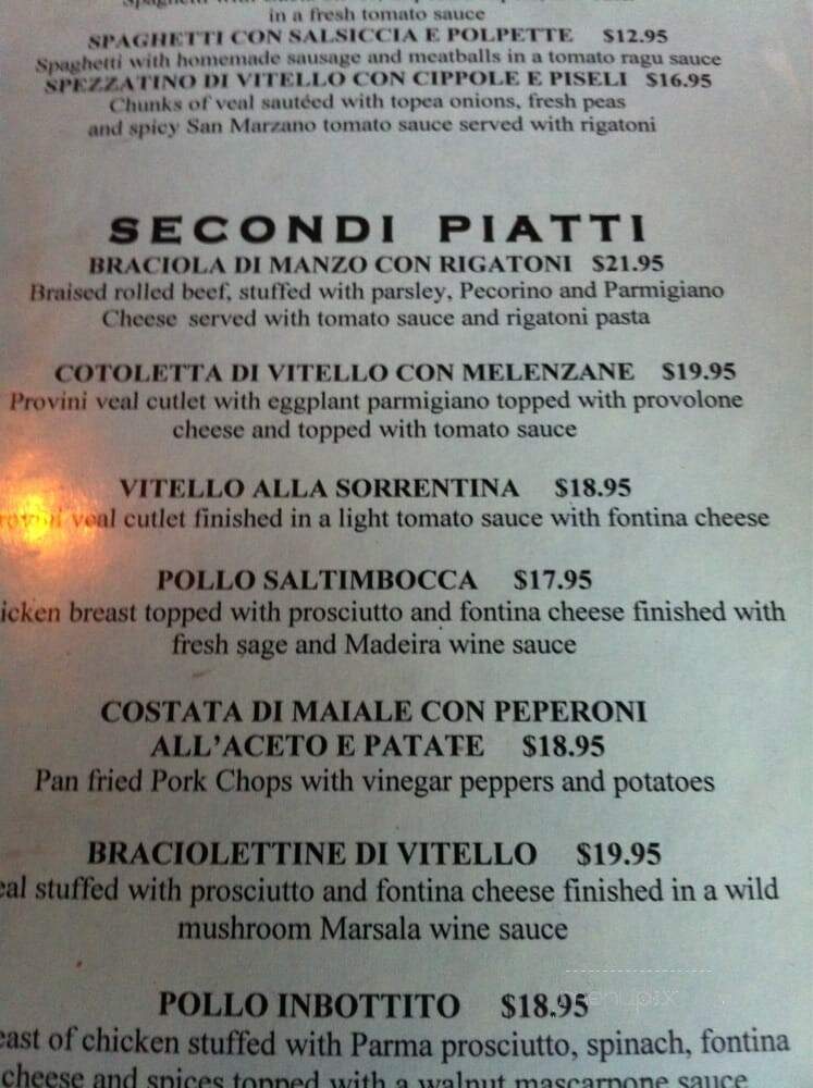 Tuscany Tavern - Plymouth, MA menu_pic