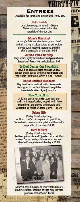 Westgate Pub Grille & Billiard - Brockton, MA menu_pic