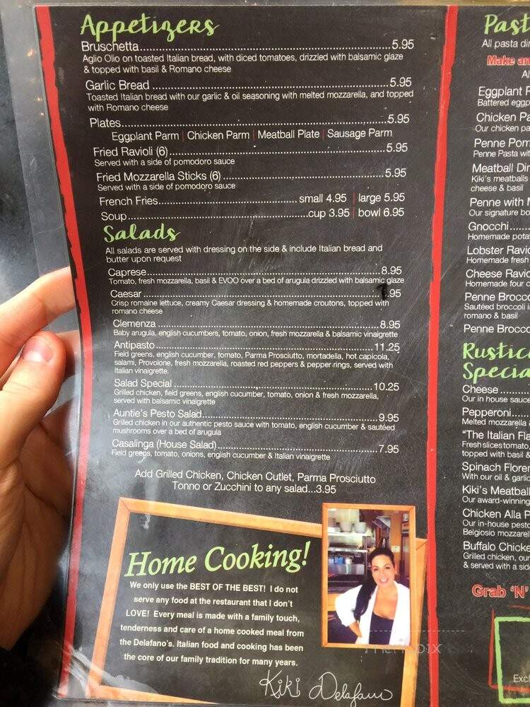 Osteria Rustico - Boston, MA menu_pic