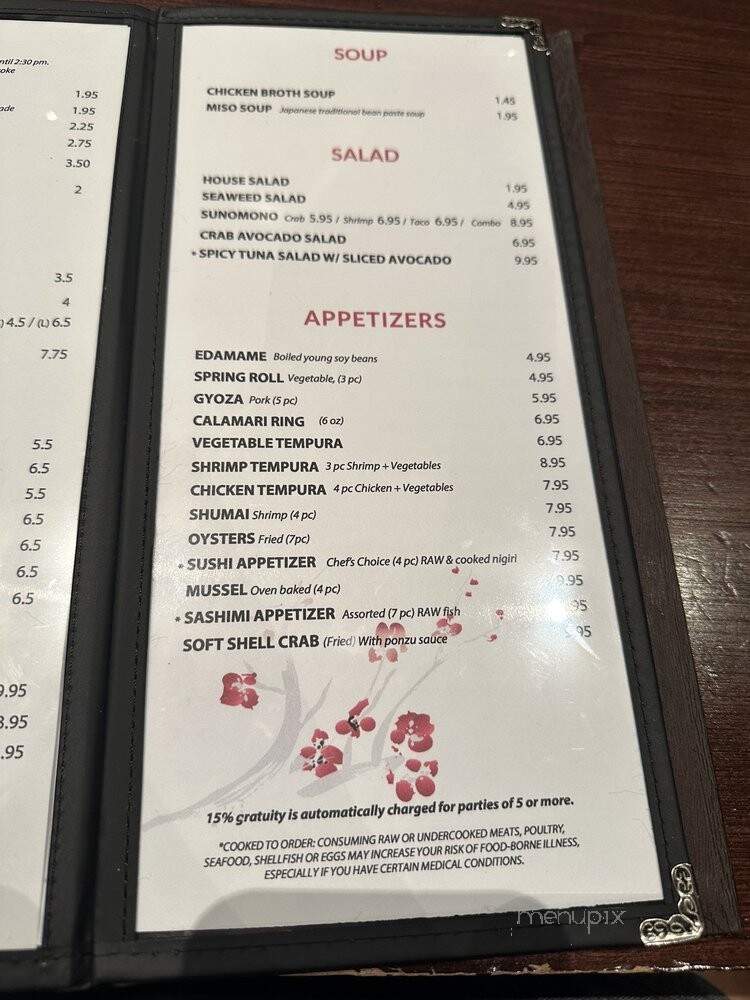 Toyko Hibatchi Express - Conyers, GA menu_pic