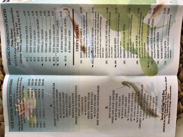 New China Restaurant - Lithia Springs, GA menu_pic