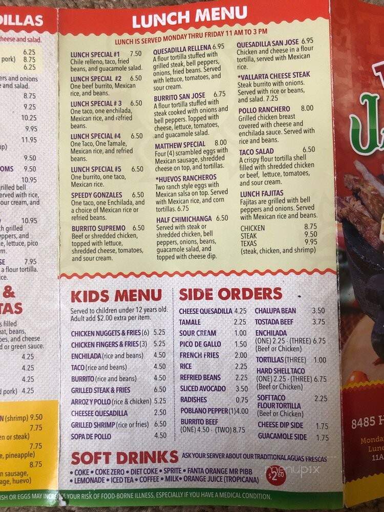 Taqueria Jalisco Inc - Douglasville, GA menu_pic