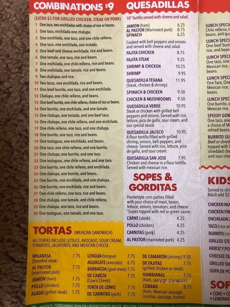 Taqueria Jalisco Inc - Douglasville, GA menu_pic