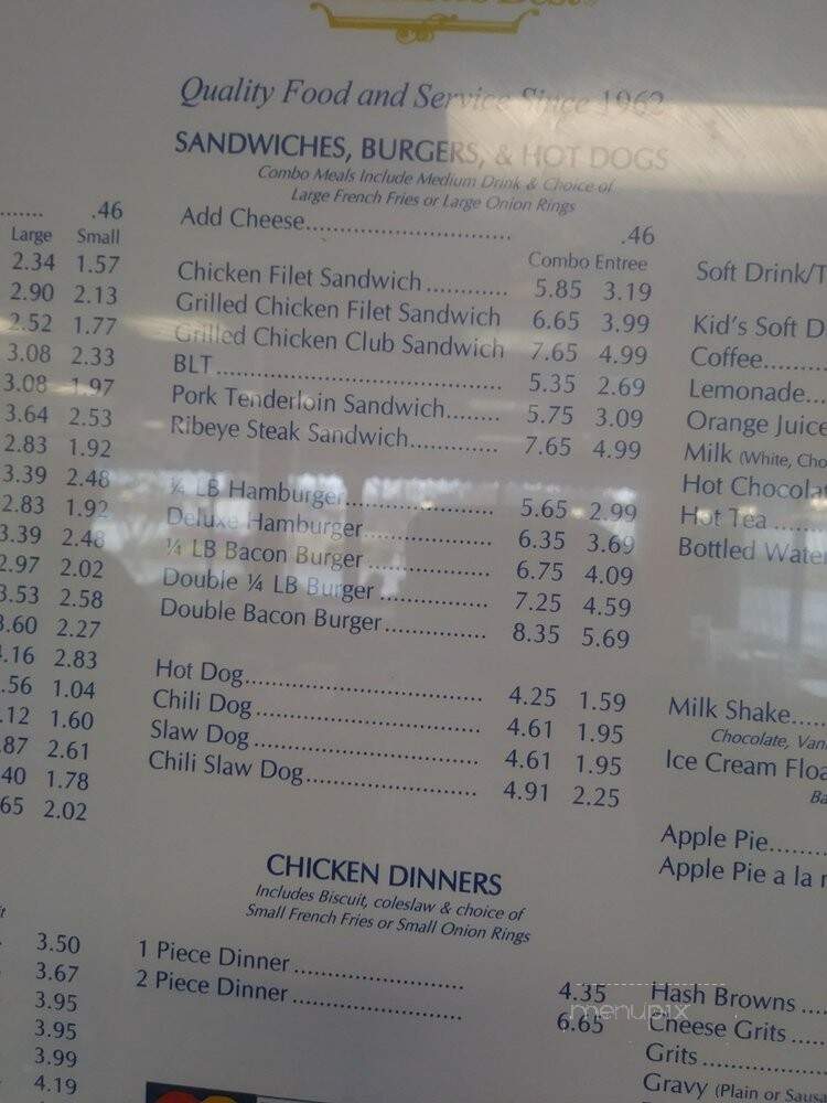 Martin's Restaurant - Hiram, GA menu_pic
