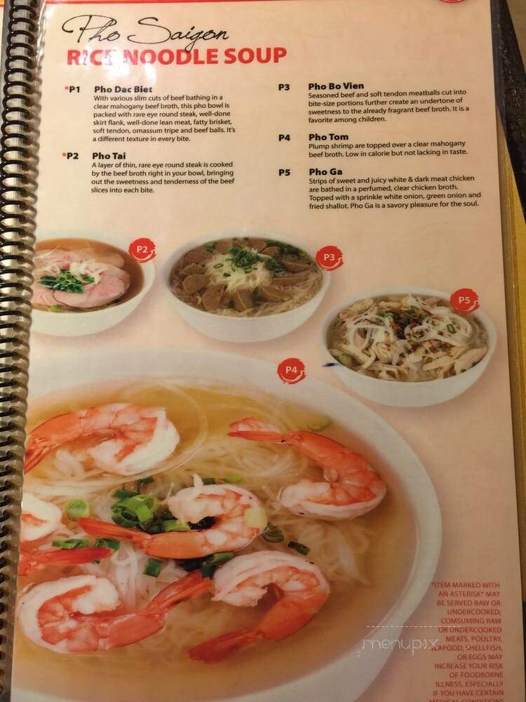 Saigon Coffee - Woodstock, GA menu_pic