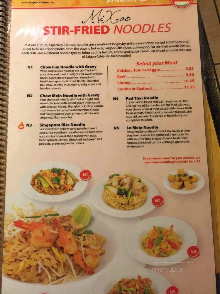 Saigon Coffee - Woodstock, GA menu_pic