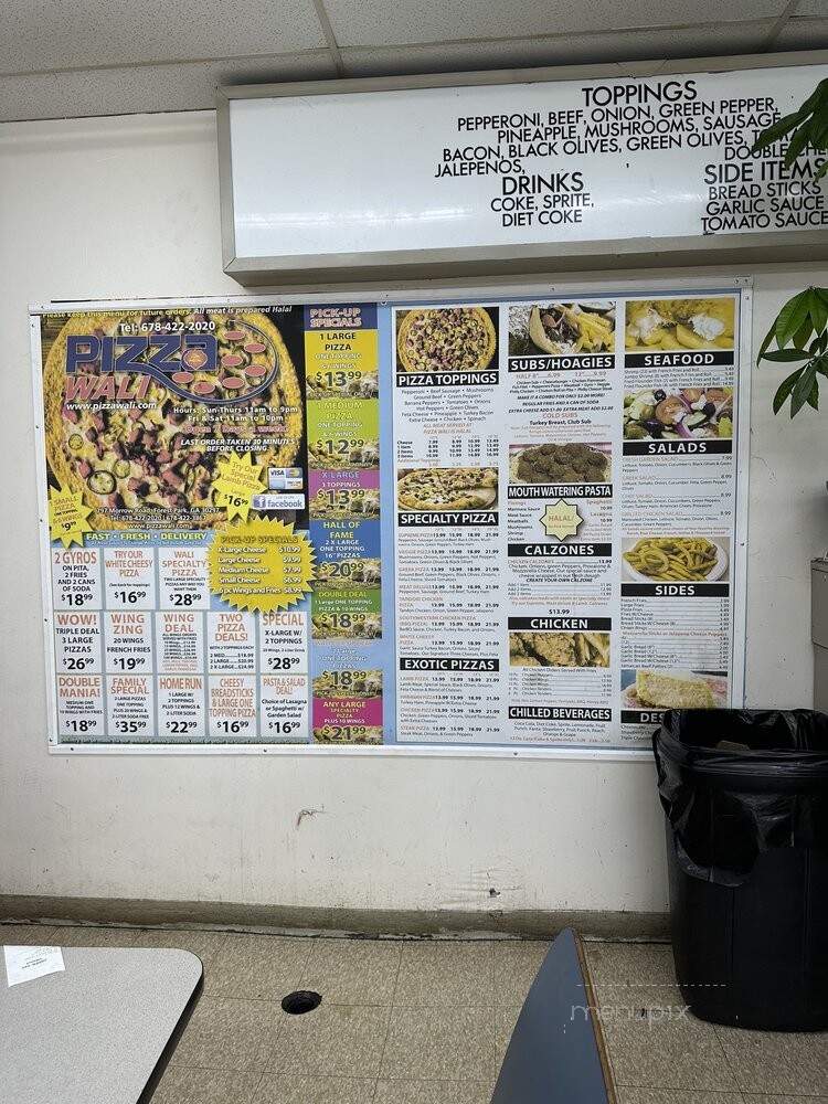 Piece Of Wally - Forest Park, GA menu_pic