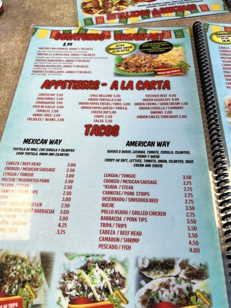 Rio Grande Restaurant - Forest Park, GA menu_pic
