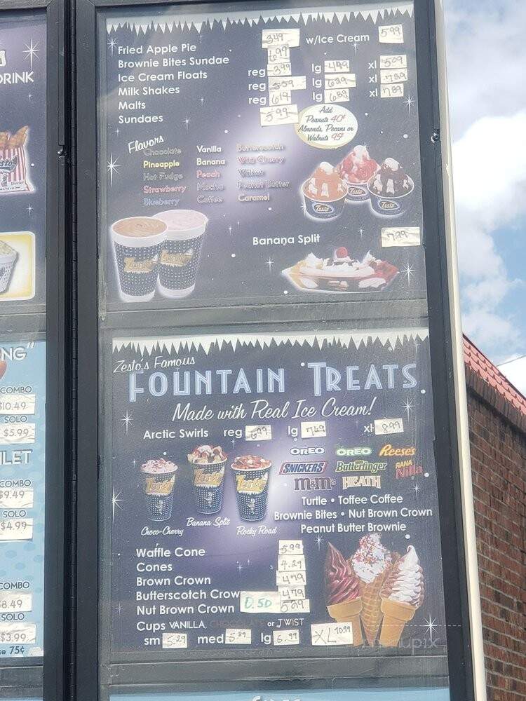 Zesto's Snack Shop - Forest Park, GA menu_pic