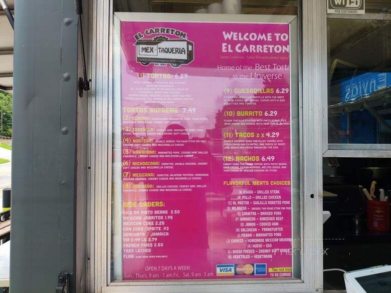 El Carreton Mexican Taqueria - Gainesville, GA menu_pic