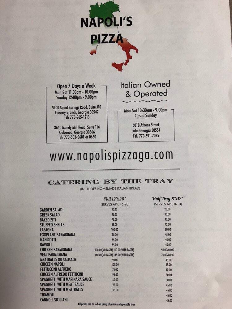 Napolis Pizza - Flowery Branch, GA