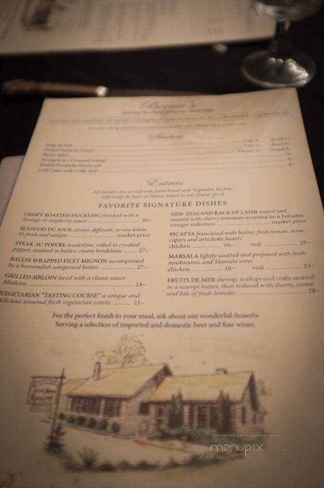 Nacoochee Valley Guest House - Sautee Nacoochee, GA menu_pic