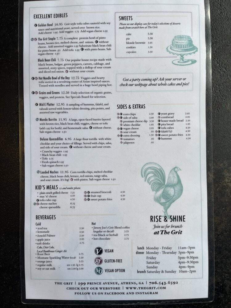 Grit - Athens, GA menu_pic