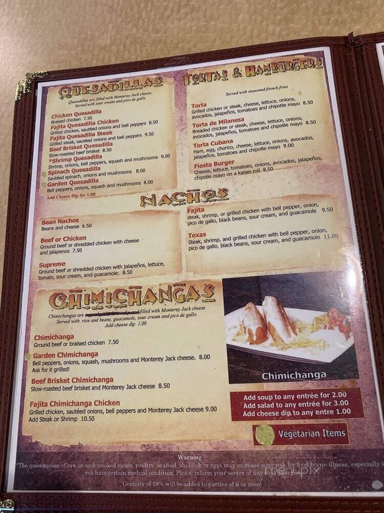 Dos Palmas Restaurant & Cantina - Athens, GA menu_pic