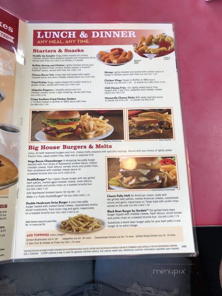 Huddle House - Fort Gordon, GA menu_pic